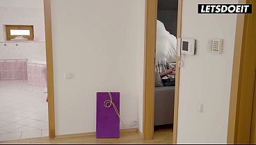 Double Fucking BJ in Bathroom… Two Cunts Trade His Cock Back and Forth