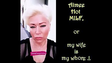 Sexy chubby stepmommy (aka my sluwife) wild masturbates for you with a big dildo, young guys .!. ))