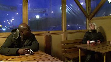 Blonde Linda Ray Sucking and Fucking Black Big Cock