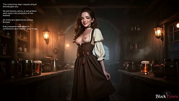Fucking the horny barmaid brutally on the pool table