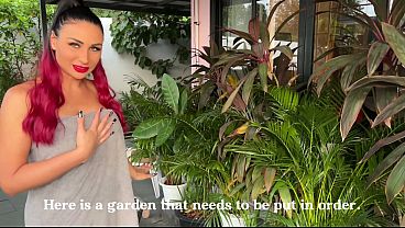 Housewife Seduces The Peeping Gardener And Rides His Cock For A Tits Cumshot. Full video