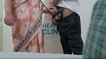 Lady Doctor checking patients black cock