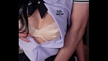 Naughty Asian Student Foreplay