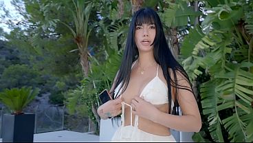 Three horny Latinas taking four huge cocks in an extreme gangbang