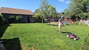 Watch me catch some sun and mow my lawn naked! Hope noone saw! Or maybe I do.
